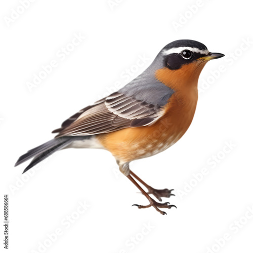 American robin isolated on transparent background © feng