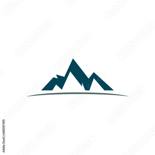 Mountain icon. Mountains logo. Mountain logo template.