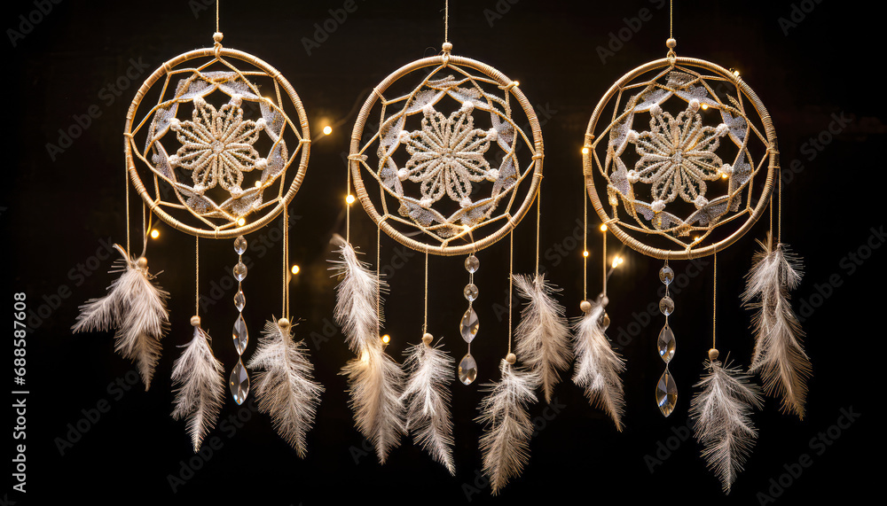 Hanging Chandelier on Black Background, beautiful chandelier, made of Mirror and Roop Wrapped around it 