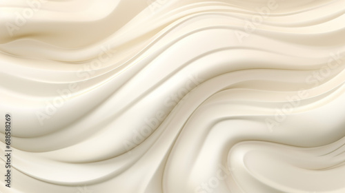 Fotografie Close up of a creamy whipped cream texture for background and design