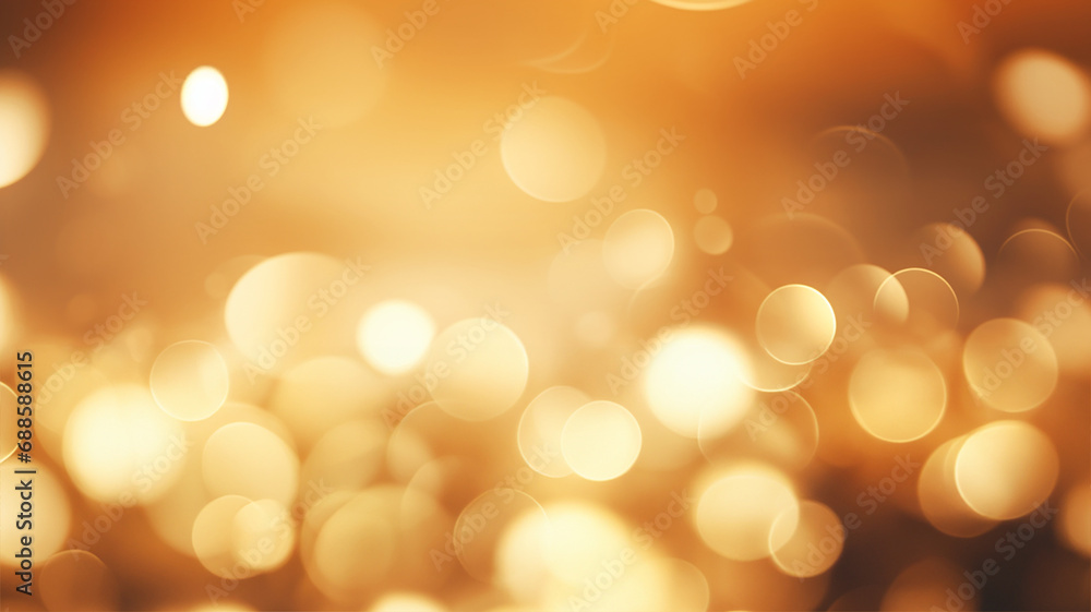 Fototapeta premium Abstract gold bokeh background. Christmas and New Year concept
