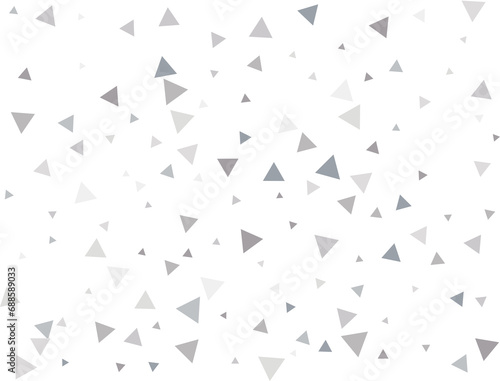 Paper Silver Triangular Confetti
