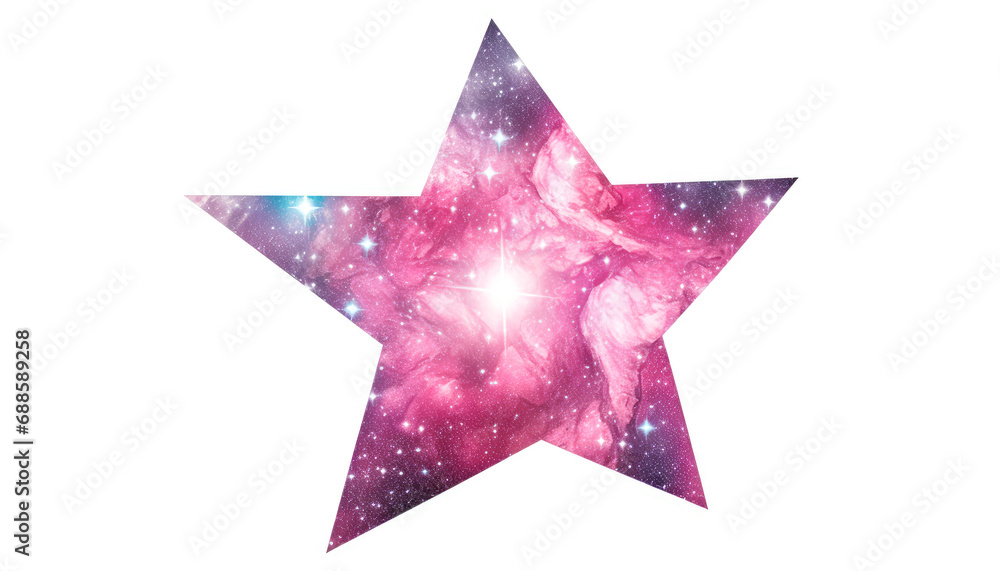 Luminous Star Shape in Radiant Lavender and Magenta Luminous Star Shape in Radiant Lavender and Magenta