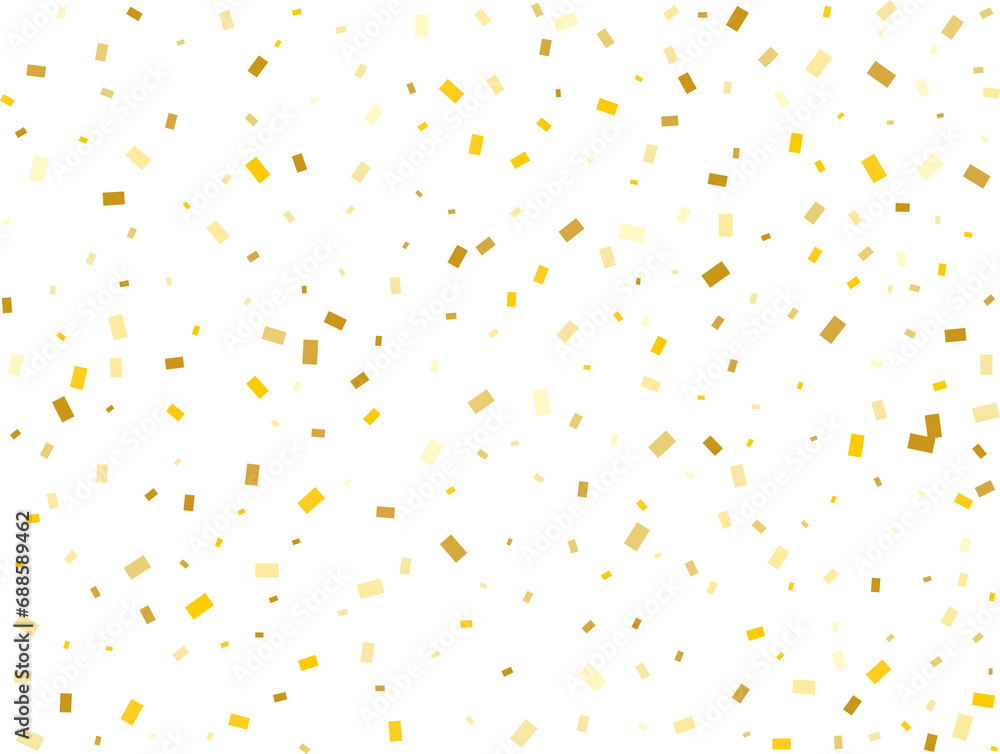 Modern Gold Rectangular Confetti Modern Gold Rectangular Confetti
