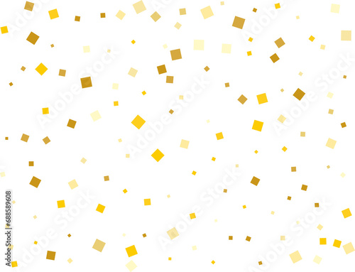 Stylish Gold Square Confetti Tinsels