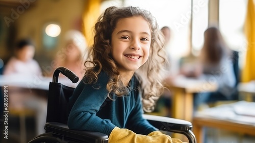 A Joyful Little Girl Embracing Life in Her Wheelchair