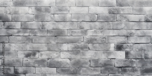 Grey Brick Wall, Vintage Background. Aged Brickwork: A Grungy Backdrop with Timeless Texture