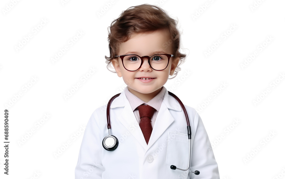 Doctor Costume Causes Discontent Amongst Kids Isolated on a Transparent Background PNG