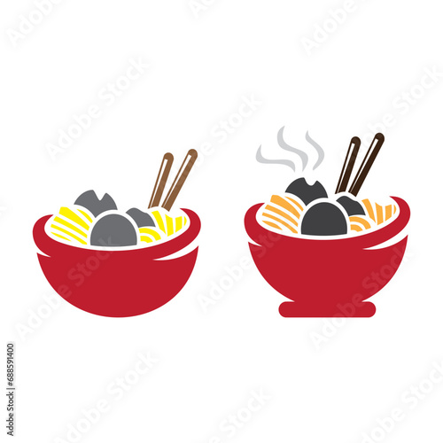 Bakso meatball in bowl