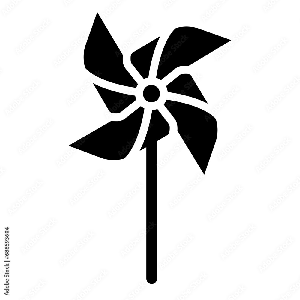 toy windmill glyph icon toy windmill glyph icon
