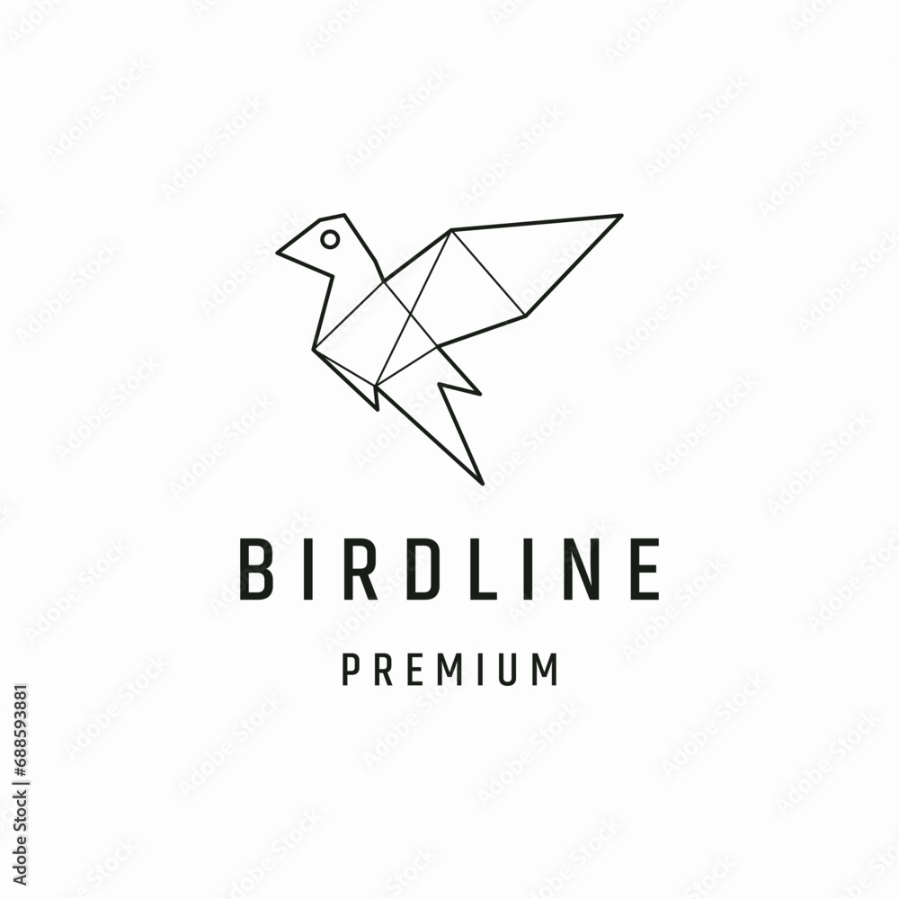 Fototapeta premium Bird Logo Vector Sign Symbol Icon