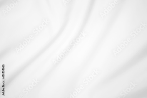 Soft image of white silk fabric, cloth surface background.