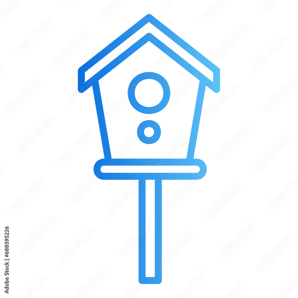 bird house gradient icon bird house gradient icon