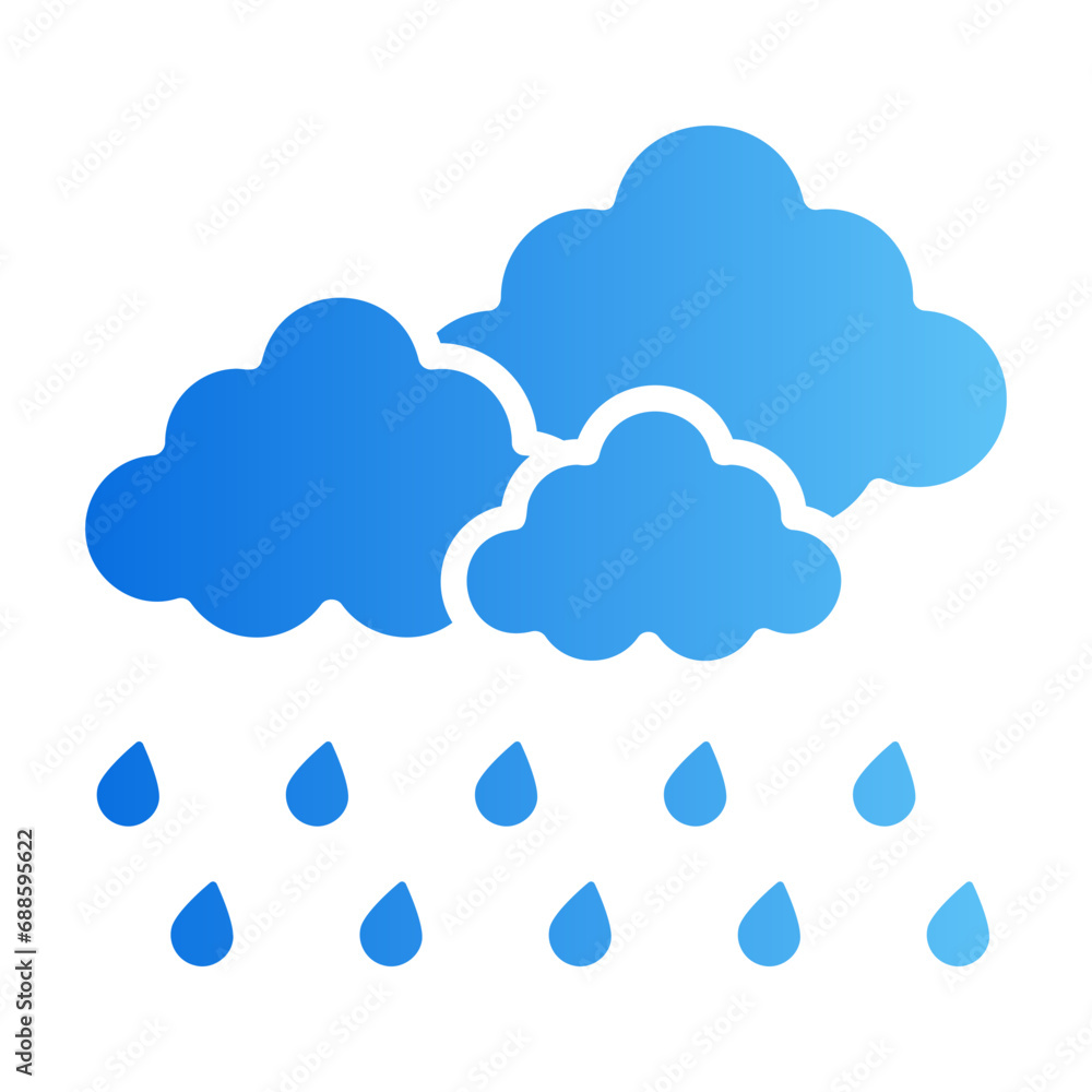 rain gradient icon rain gradient icon
