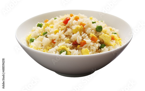 Rice Elegance On Isolated Background