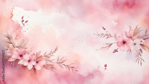 Wallpaper Mural pink blossom background, wallpaper and invitation design and illustration Torontodigital.ca