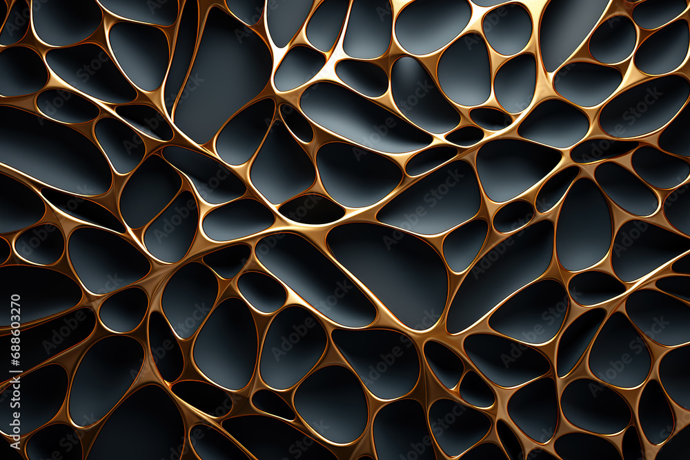 custom made wallpaper toronto digitalGolden pattern structure background illustration. Generative AI