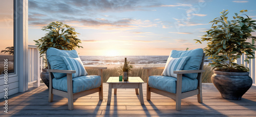 outdoor deck furniture style © Kien