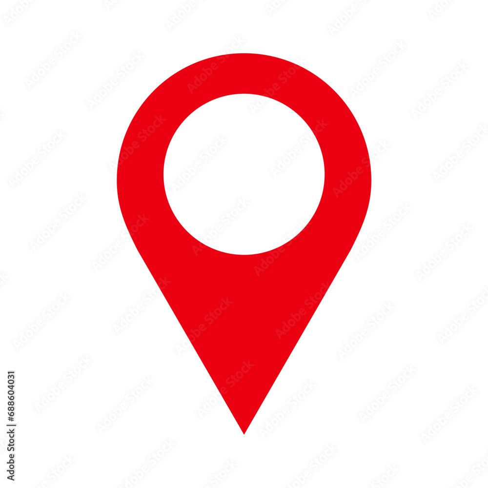 Point location position pin maps contact address gps icon logo isolated on white background. Vector illustration Point location position pin maps contact address gps icon logo isolated on white background. Vector illustration