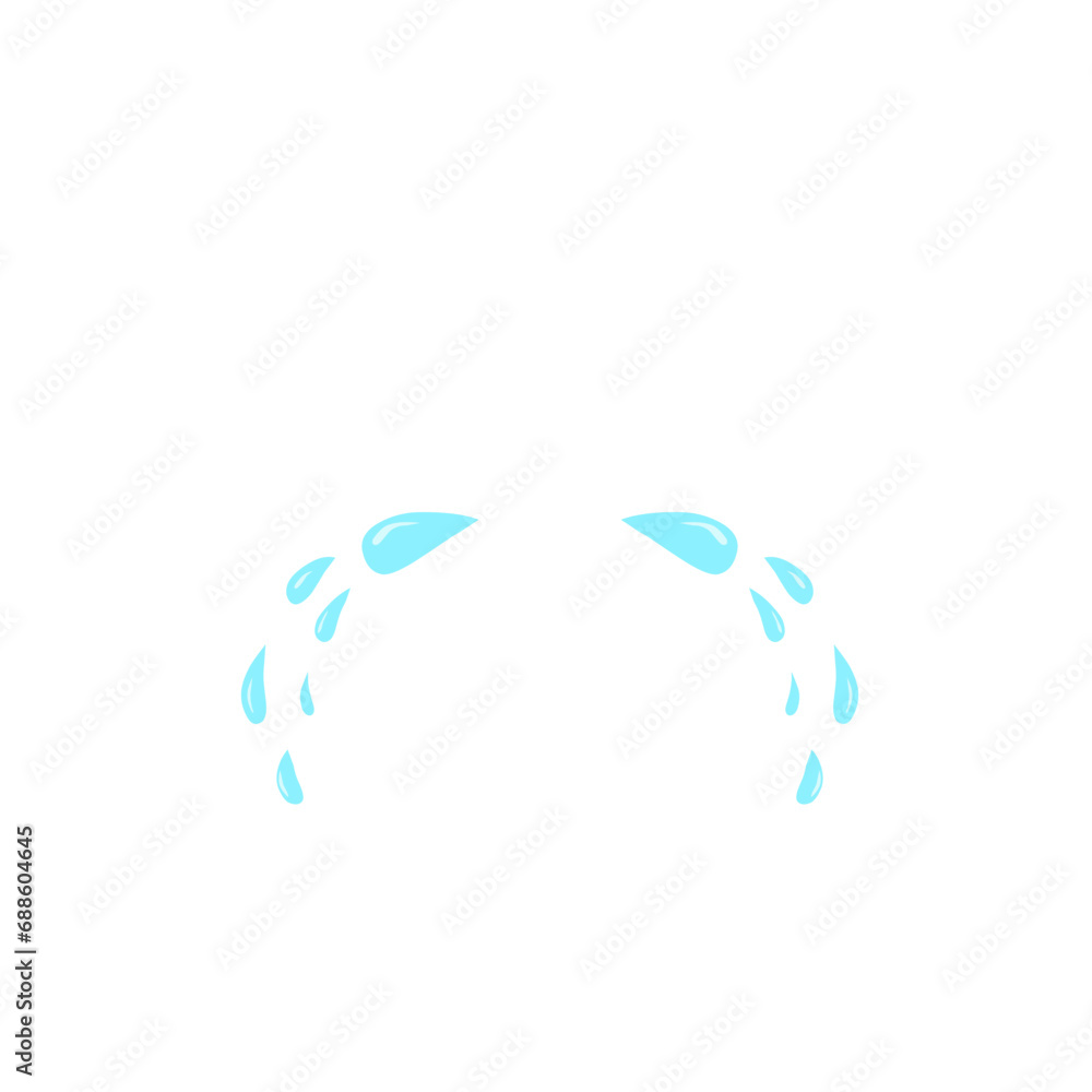 Tear drop Cartoon Vector Illustration Tear drop Cartoon Vector Illustration