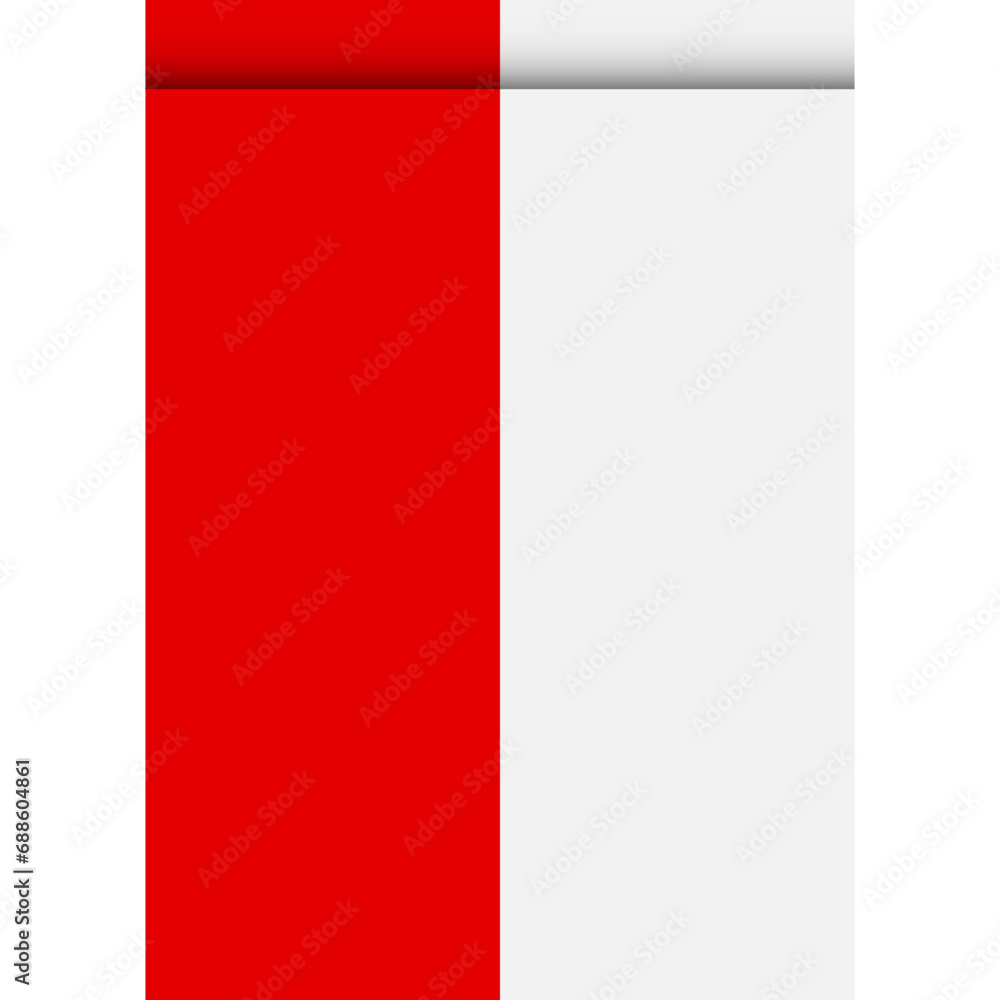 Poland flag or pennant isolated on white background. Pennant flag icon. Poland flag or pennant isolated on white background. Pennant flag icon.