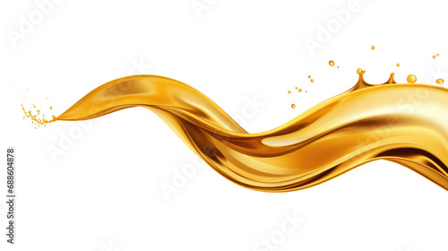 gold splash isolated on white photo