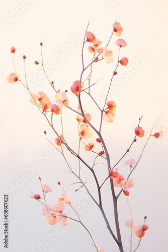 A pink flower against a sunlit white wall