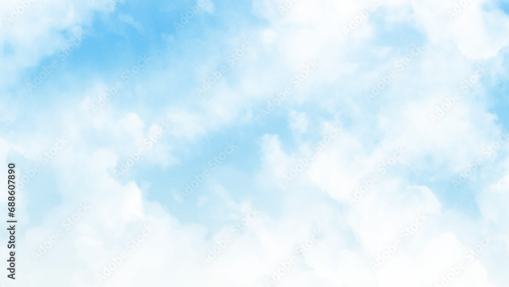 summer blue sky cloud gradient light white background. beauty bright cloud cover in the sun calm clear winter air background .spring wind