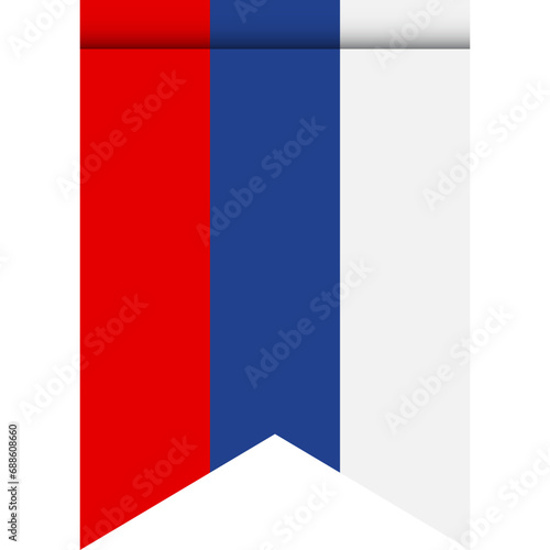 Free Download Russia flag or pennant isolated on white background. Pennant flag icon. - GFXLoad