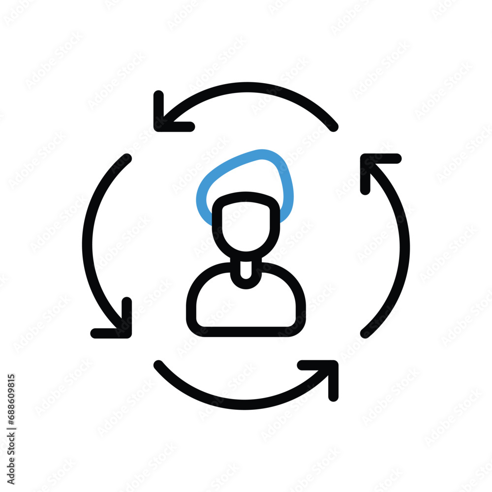 Human Resources Icon vector stock illustration. Human Resources Icon vector stock illustration.