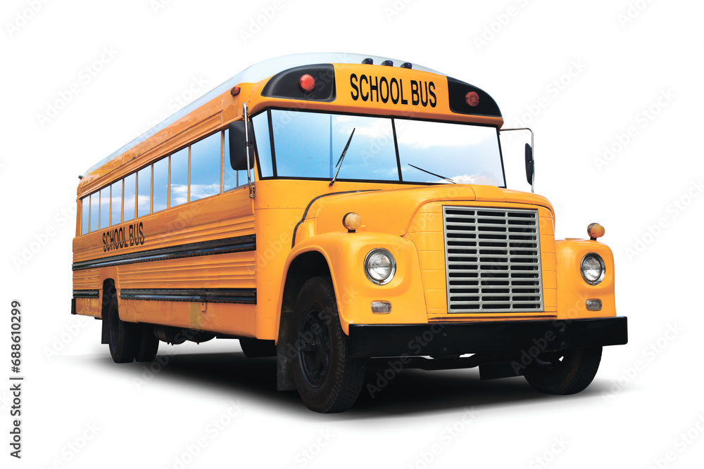 Replica of an old yellow and lemon bus Replica of an old yellow and lemon bus