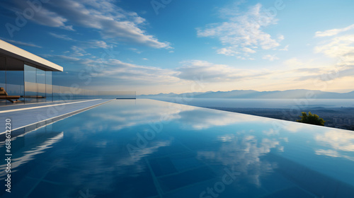Infinity pool with copy space