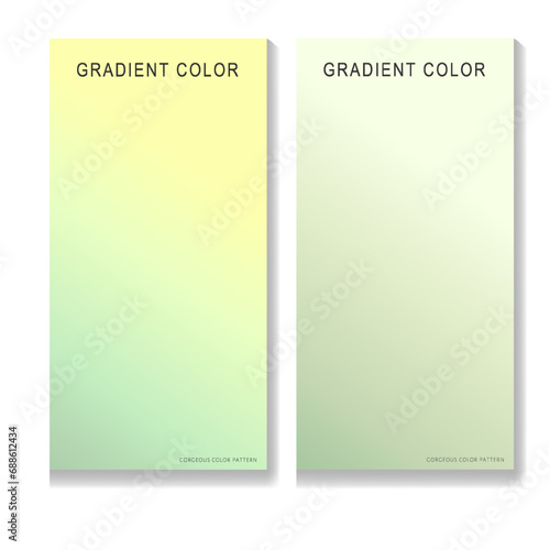 Modern lite green gradient color set background template