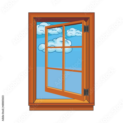 open window illustration