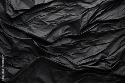 crumpled black paper texture background