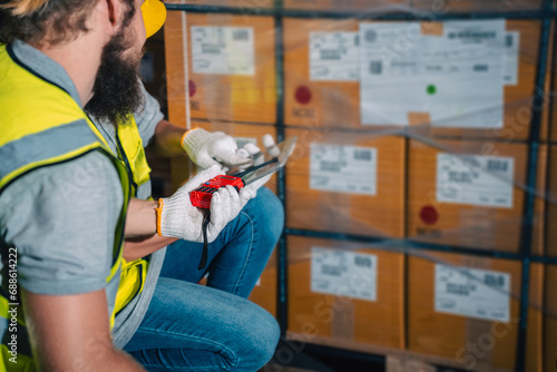 Warehouse worker logistic t...