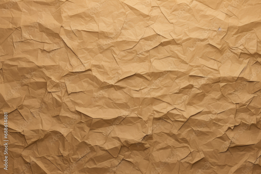 Obraz premium crumpled brown paper background