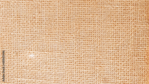 Natural jute burlap texture. Material woven from jute thread. Brown sackcloth texture or background and empty space.