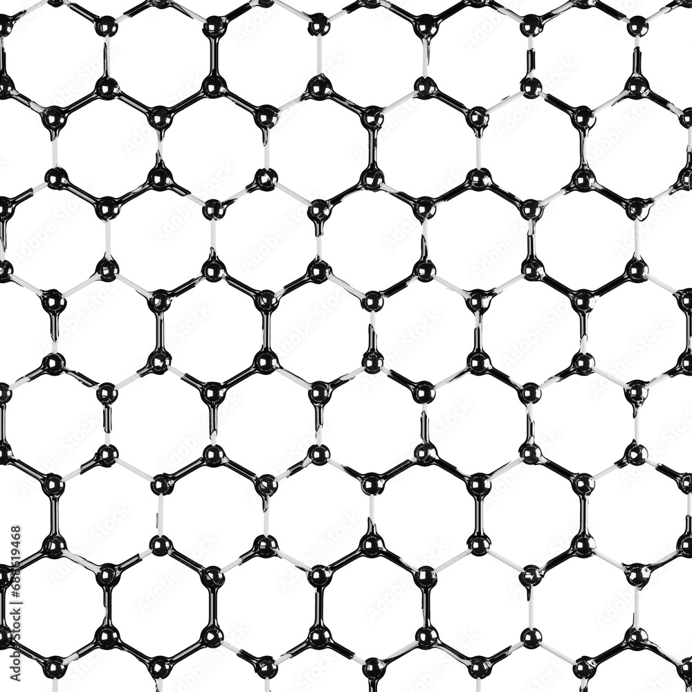 nanomaterial, mesh, molecular hexagonal structure, honeycomb connection of molecules in glass liquid, abstract hi-tech design nanomaterial, mesh, molecular hexagonal structure, honeycomb connection of molecules in glass liquid, abstract hi-tech design