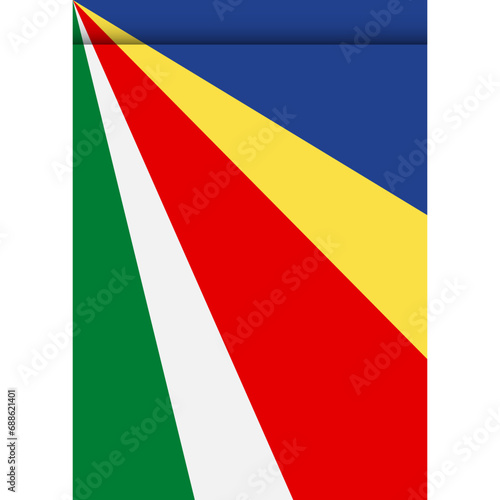 Free Download Seychelles flag or pennant isolated on white background. Pennant flag icon.flag or pennant isolated on white background. Pennant flag icon. - GFXLoad