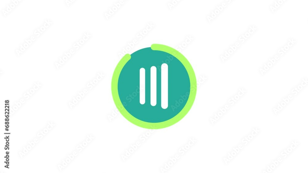 Beautiful icon on a green screen background Beautiful icon on a green screen background