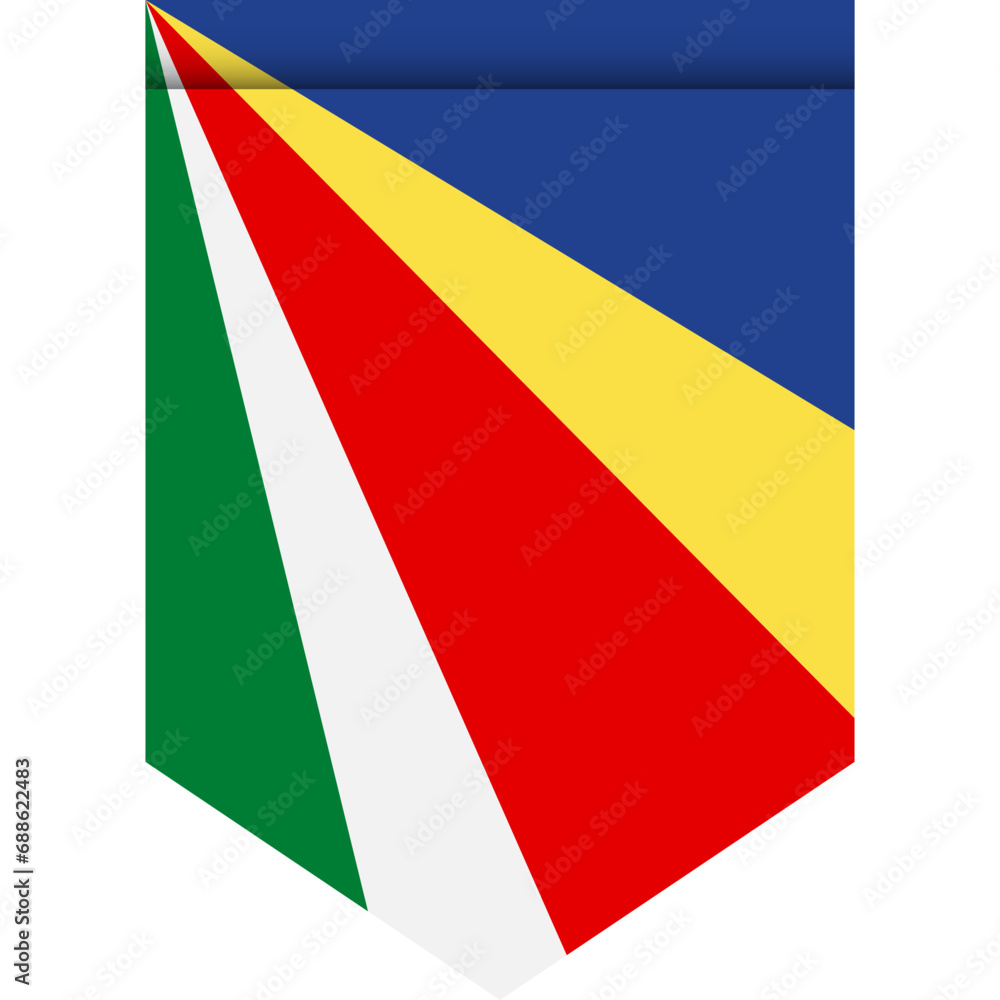 Seychelles flag or pennant isolated on white background. Pennant flag icon.flag or pennant isolated on white background. Pennant flag icon. Seychelles flag or pennant isolated on white background. Pennant flag icon.flag or pennant isolated on white background. Pennant flag icon.