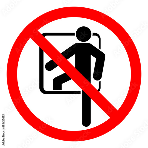 Obraz na plátně Confined Space Symbol Sign ,Vector Illustration, Isolate On White Background Label