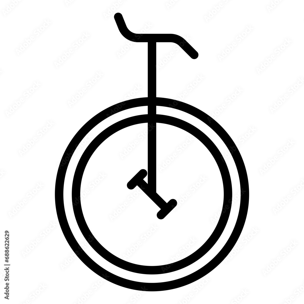 unicycle icon, line icon style unicycle icon, line icon style