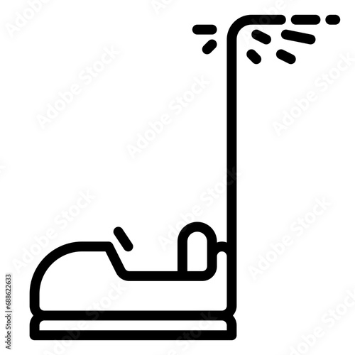 bumper icon, line icon style