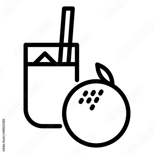 juice icon, line icon style