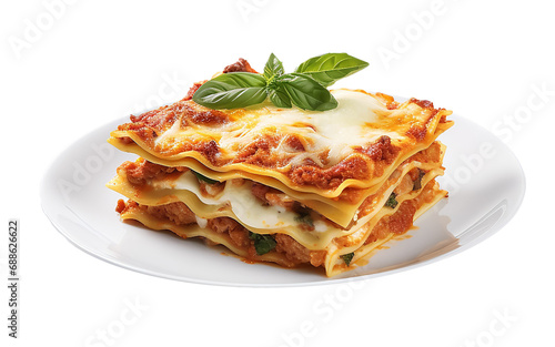 lasagna isolated on a transparent background,