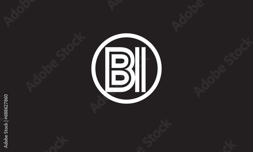 BI, IB, I, B Abstract Letters Logo Monogram	