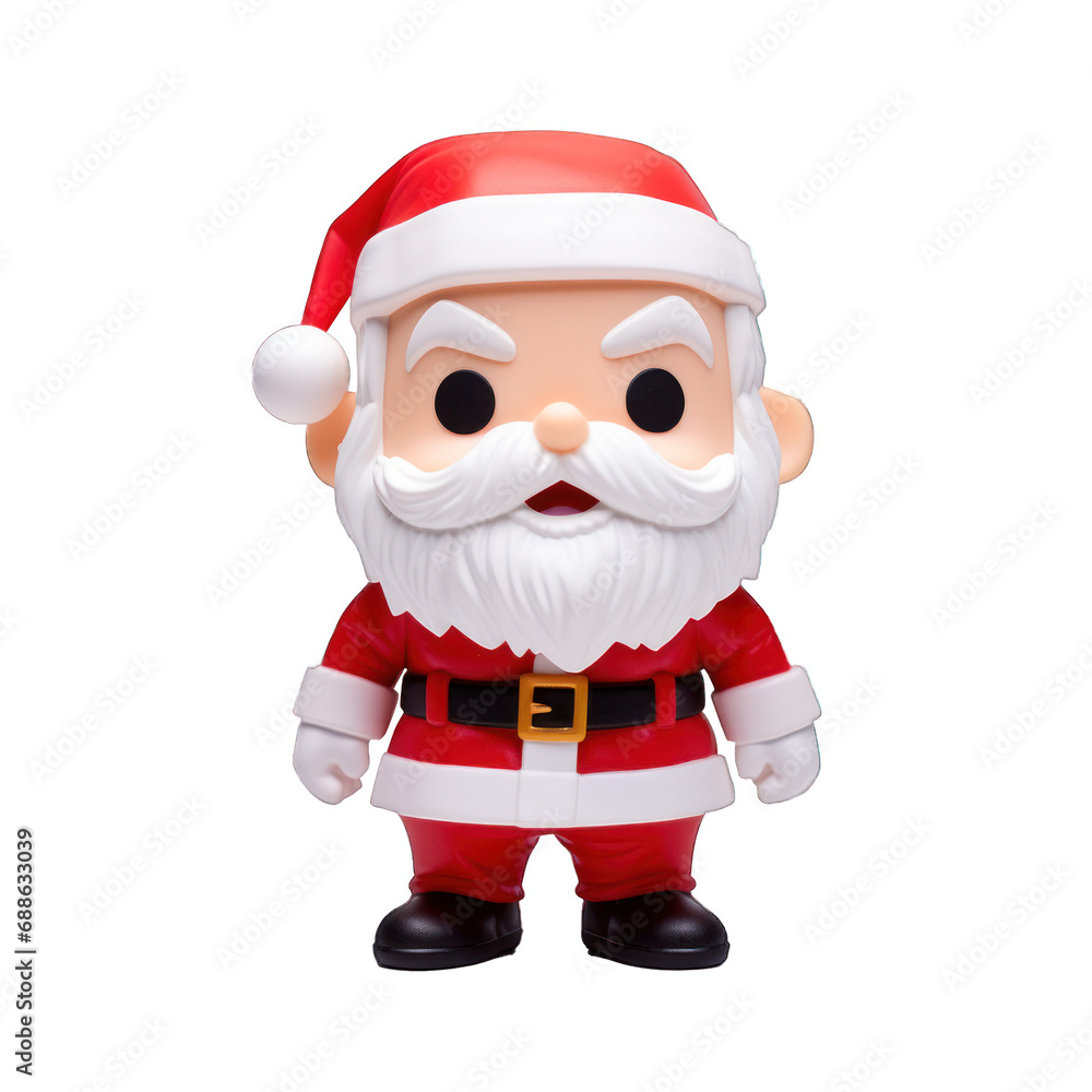 petite figurine en plastique du père noël stylisée et mignonne petite figurine en plastique du père noël stylisée et mignonne