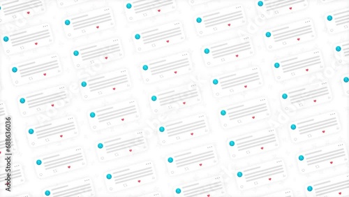 Social Media X Background White